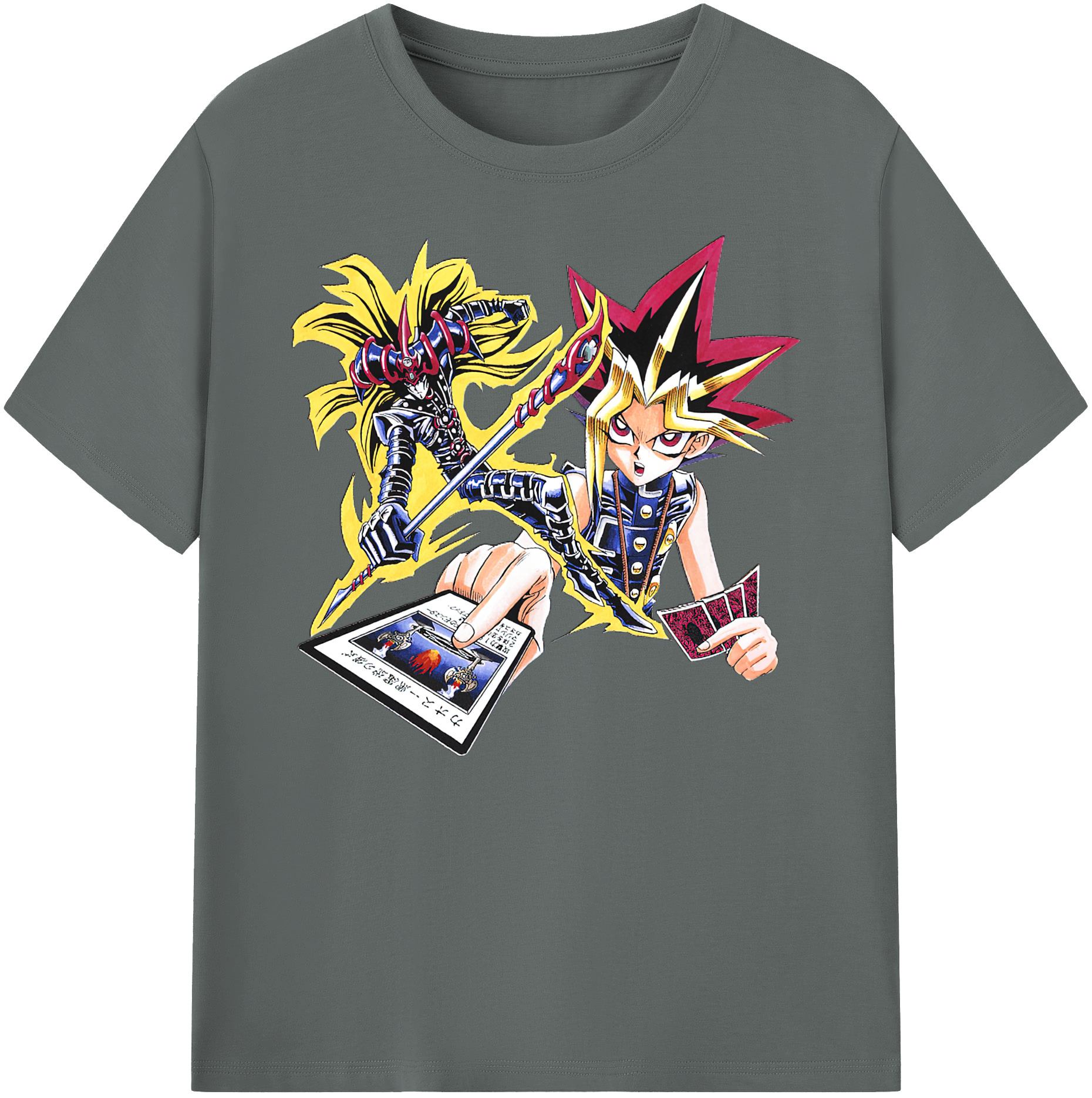 （画像用） 遊☆戯☆王 Yu-Gi-Oh! 綿100％ メンズ半袖Tシャツ｜肌触りやわらか＆通気性